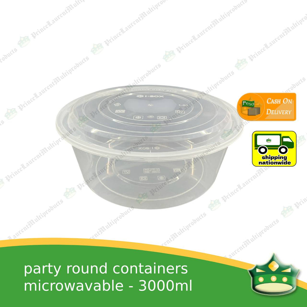 [10 pcs] jumbo party bowl IBOX microwavable bowl container for large food holders / takeout containers -B
