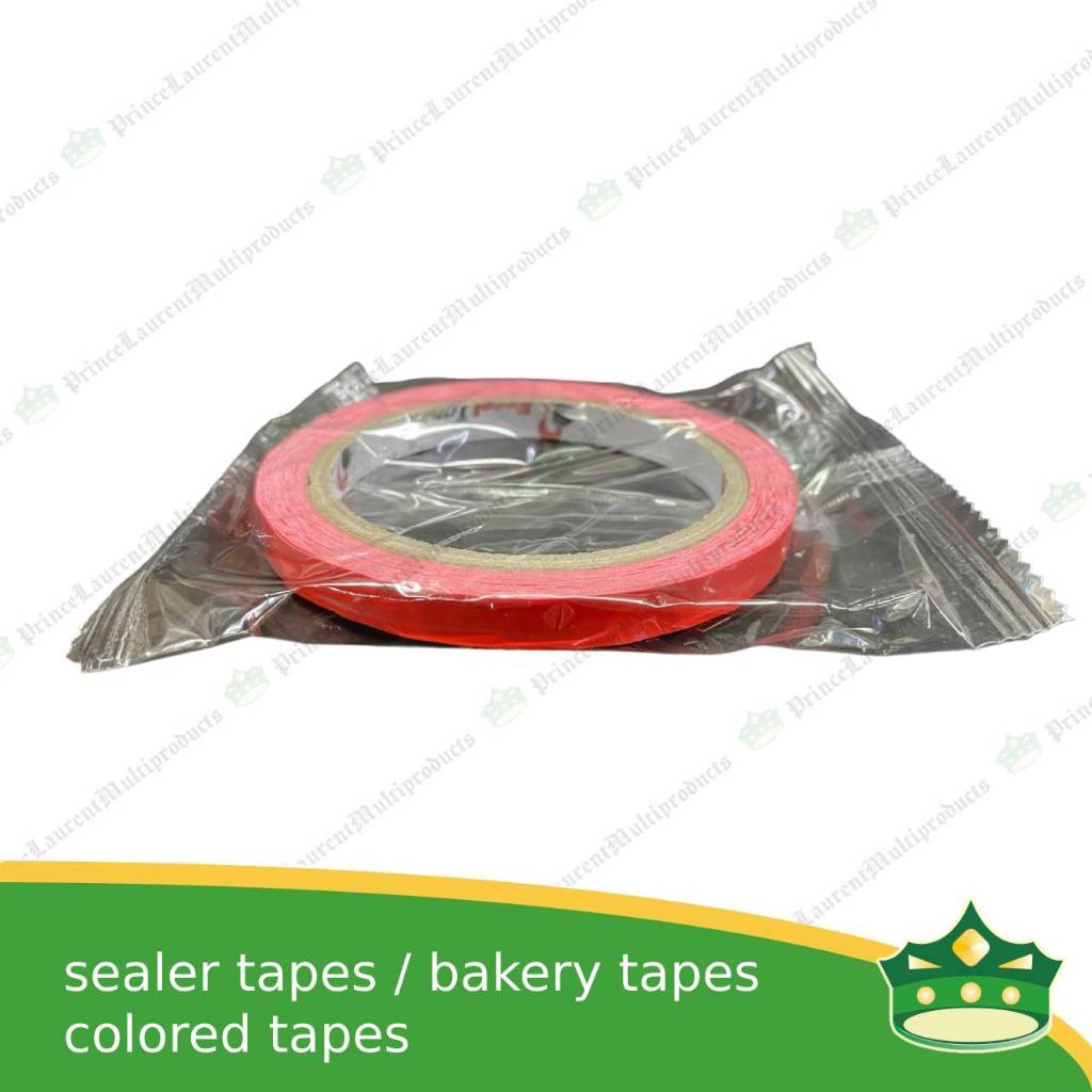 [1 roll] bakery tape or pvc colored tape or sealer tape