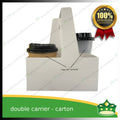 [50 pcs] double cup carrier carton white for take out of beverages, milktea, coffee