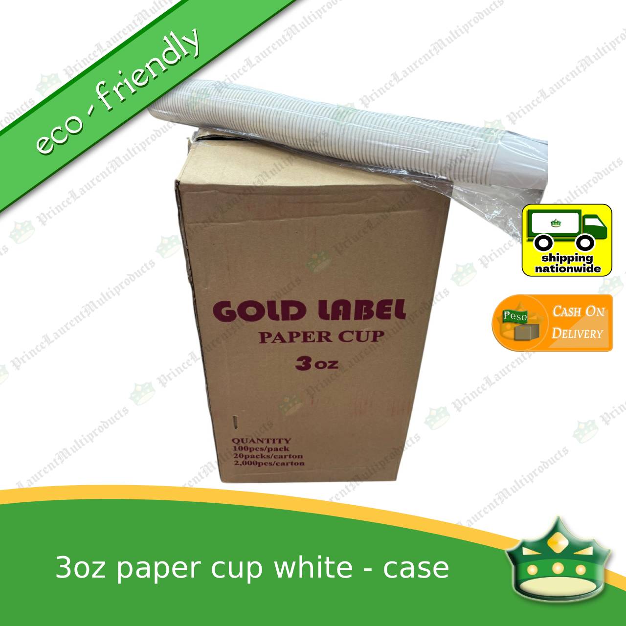 [1 case] paper cup 3 oz plain white as sampler cup, taste test cup (2,000 pcs)