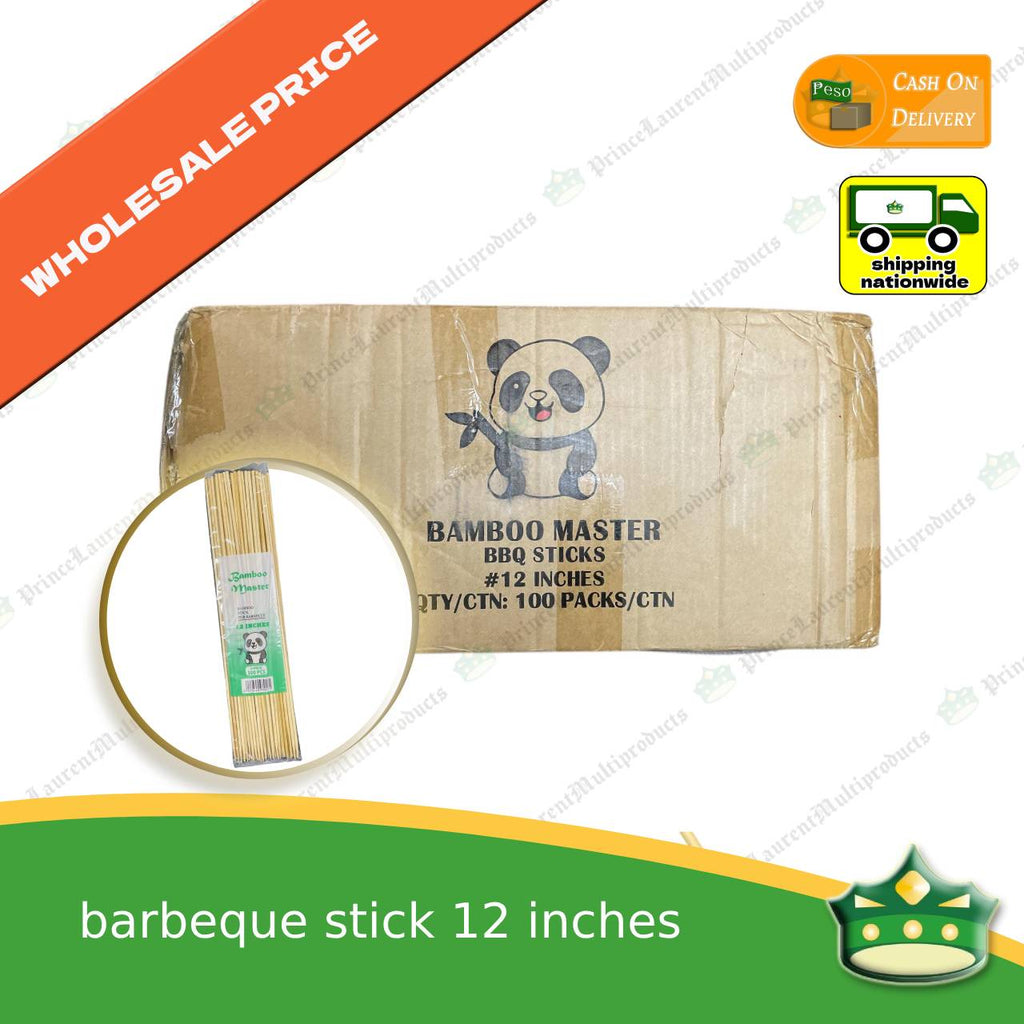 [1 case] Barbeque Stick, Bamboo 12 Inches for wholesale price