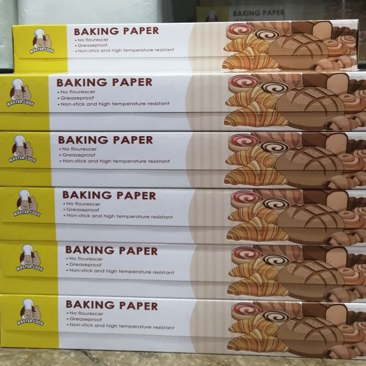 Greaseproof paper (exactly 10meter) roll, Baking paper (approx 5meter) aka Parchment Paper
