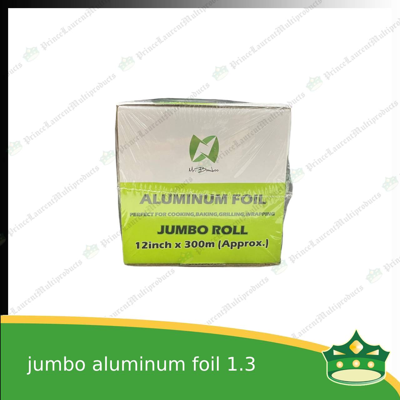 [1.3kg] jumbo aluminum foil 12 inches (mrbamboo brand) for wrapping food, embotido, bangus, inihaw