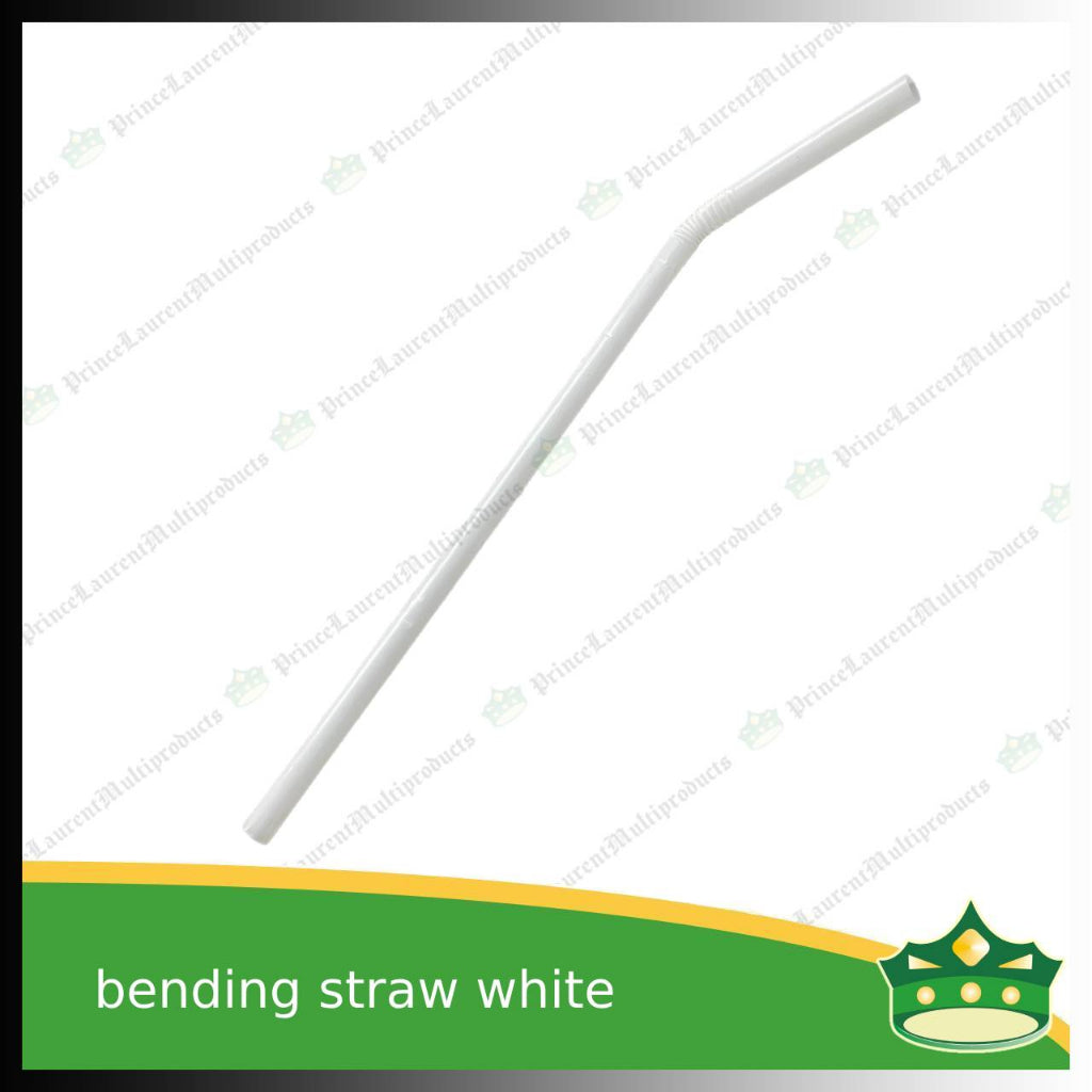 [100 pcs] Bendable Straw Standard Length