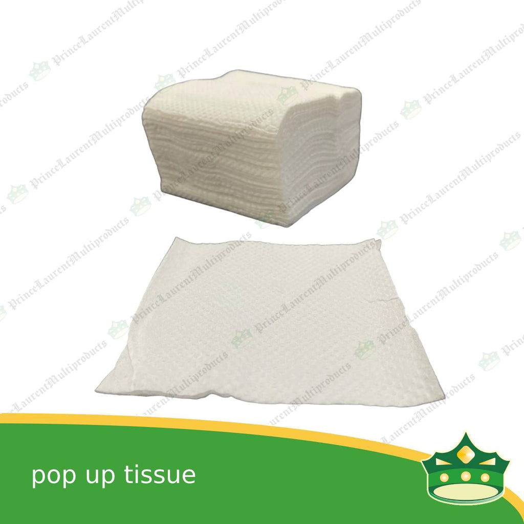 [100 pulls] pop up tissue interleave tissue pure pulp 2-ply for miscellaneous use, wipe, table napkin, table tissue, convenient pull up tissue, mouth wipe