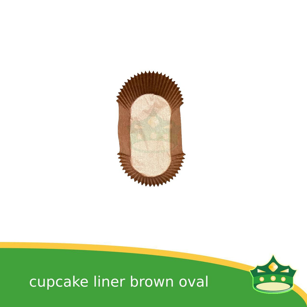 [1000 pcs] cupcake liner oval brown, white  for pastries,  tarts, cupcakes, eclairs, fudge bars