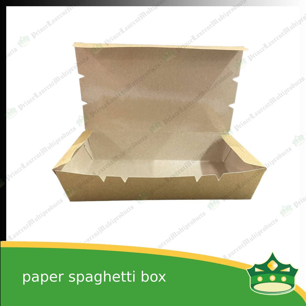 [25 pcs] paper spaghetti box kraft brown for take-outs and delivery of meals, ulam, rice toppings, appetizers, kanin at ulam balot sa karton, laminated inside no leak sauce