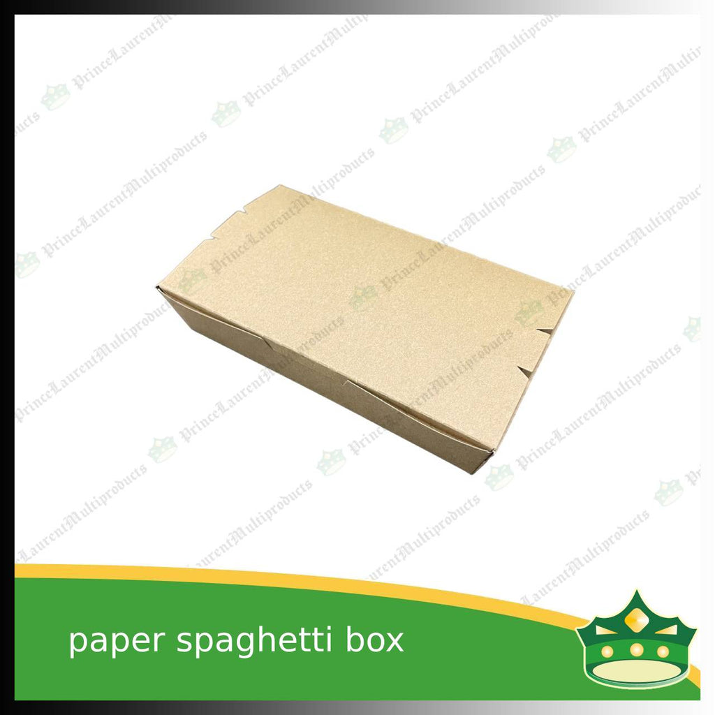 [50 pcs] paper spaghetti box silver coated leak proof for take-out, packed meal, ulam viands, rice toppings, noodles, pansit, merienda