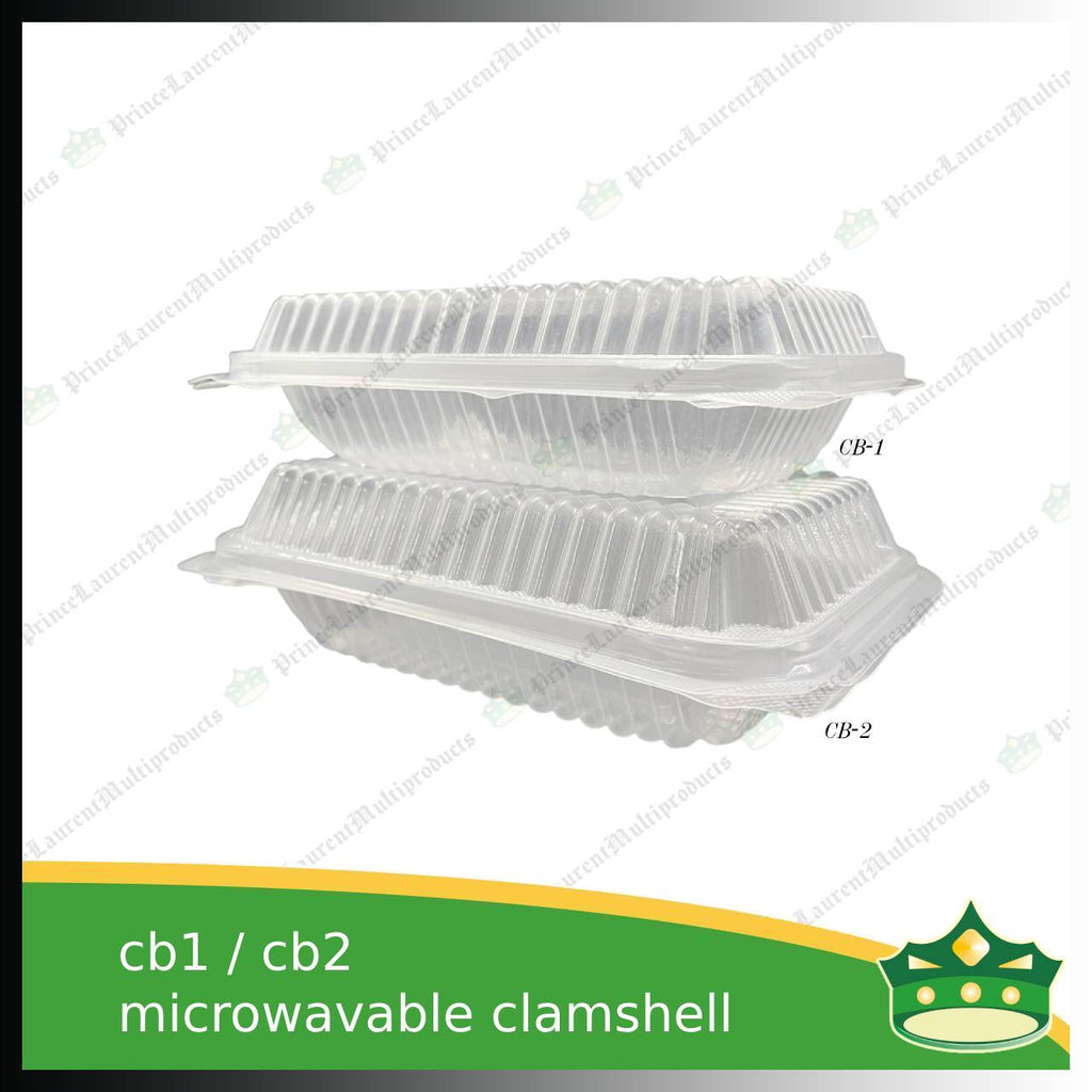 [50 pcs] spaghetti box plastic pp microwavable clamshell for food catering service, food box