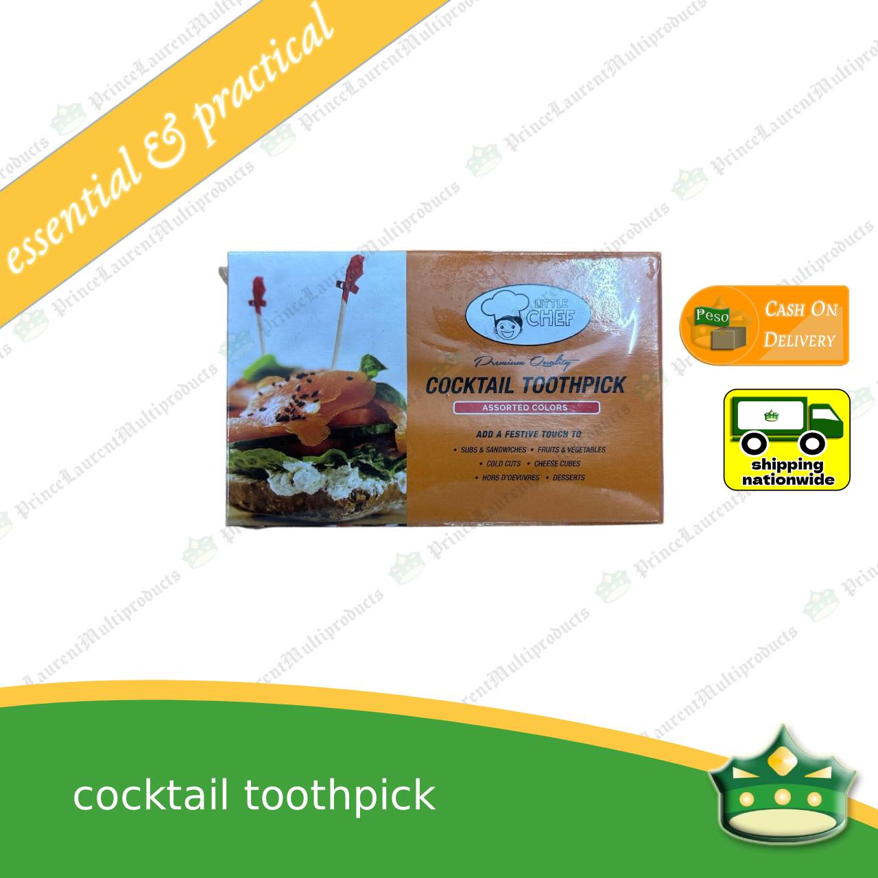[200 pcs] cocktail toothpick for a good food presentation and aesthetics on sandwiches clubhouse and cocktail occasions