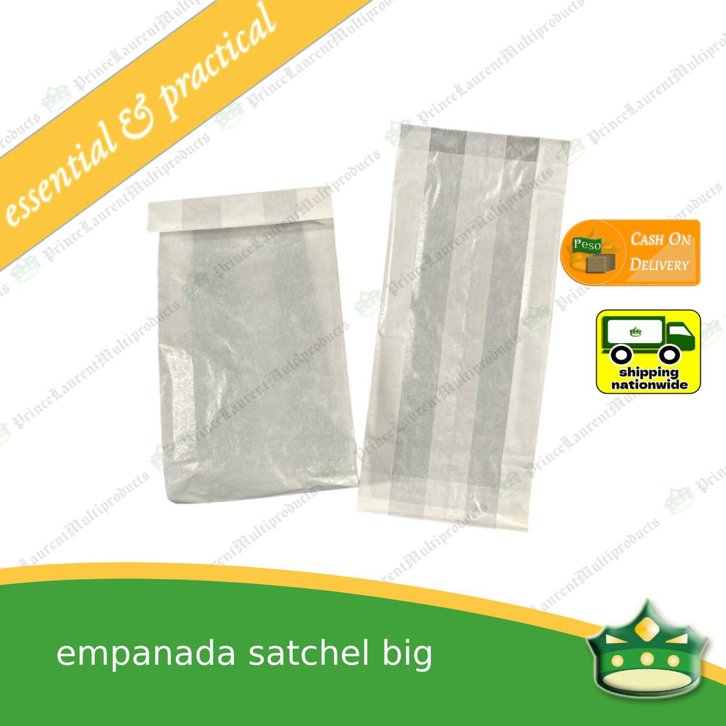[100 pcs] Glassine satchel bag for empanadas , pies , chicharon , crackers
