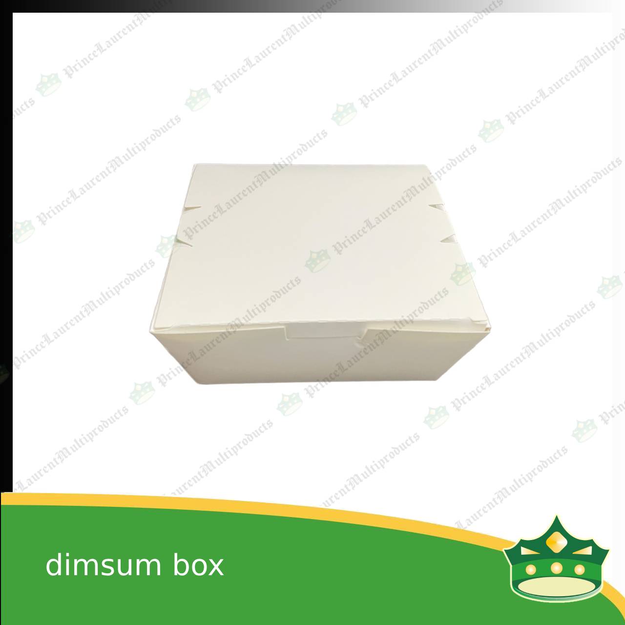 [25 pcs] paper dimsum box laminated white for take-out take home away meal pack for dimsum / noodles