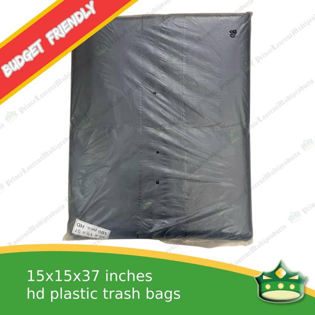 [100 pcs] Disposable Trash bags black for budget seekers