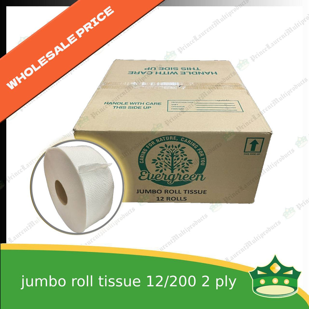 [1 case] jumbo roll tissue white JRT virgin pulp for commercial use