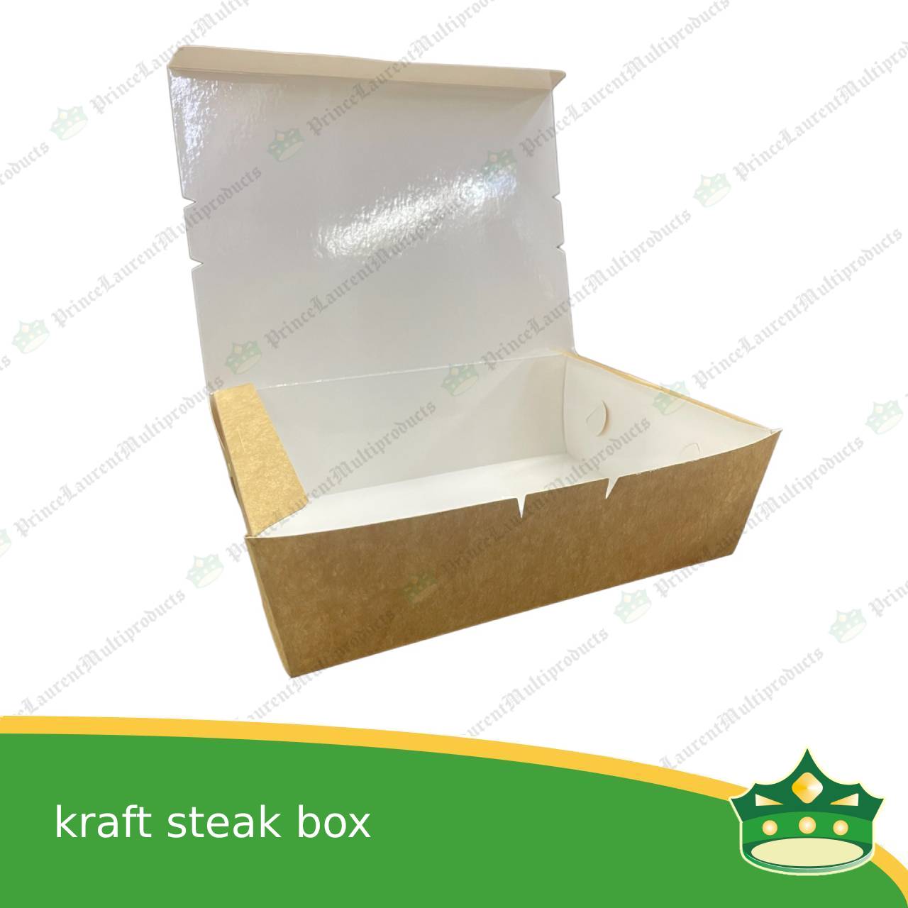 [100 pcs] BIG steak box kraft laminated leak proof for big meals or party boxes, take-out, packed meal, ulam viands, rice toppings, noodles, pansit, merienda