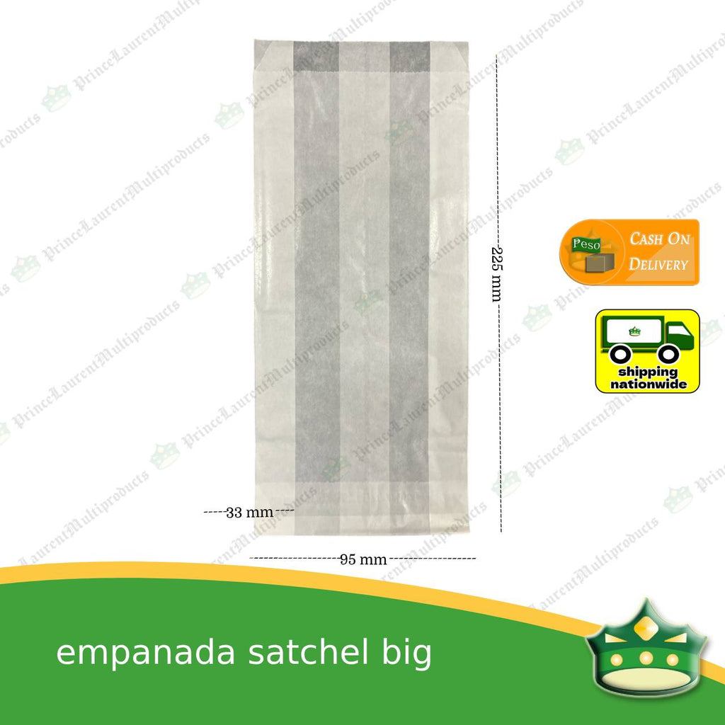 [100 pcs] Glassine satchel bag for empanadas , pies , chicharon , crackers