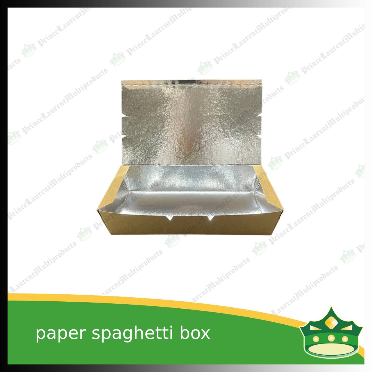 [50 pcs] paper spaghetti box silver coated leak proof for take-out, packed meal, ulam viands, rice toppings, noodles, pansit, merienda
