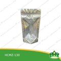 [100 pcs] standup pouch with ziplock half clear half metallized 130 x 230mm for repacking corn, peanuts, anchovies dilis, nuts, sweets, sampaloc, chicharon, snacks, baked goodies