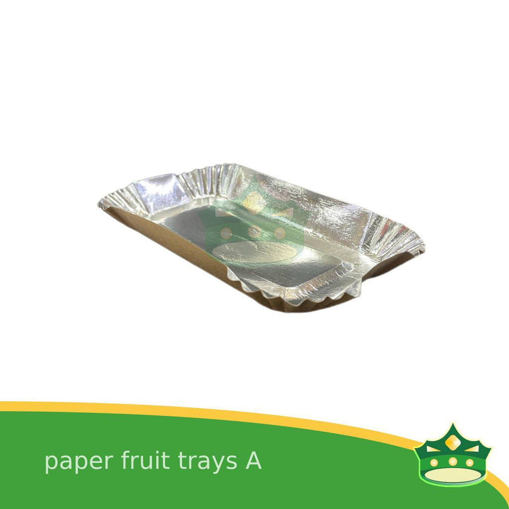 [20 pcs] paper fruit tray A laminated for packing of fruits and vegetables on supermarkets, groceries or palengke, packing of kakanin and other delicacies