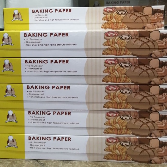 Greaseproof paper (exactly 10meter) roll, Baking paper (approx 5meter) aka Parchment Paper