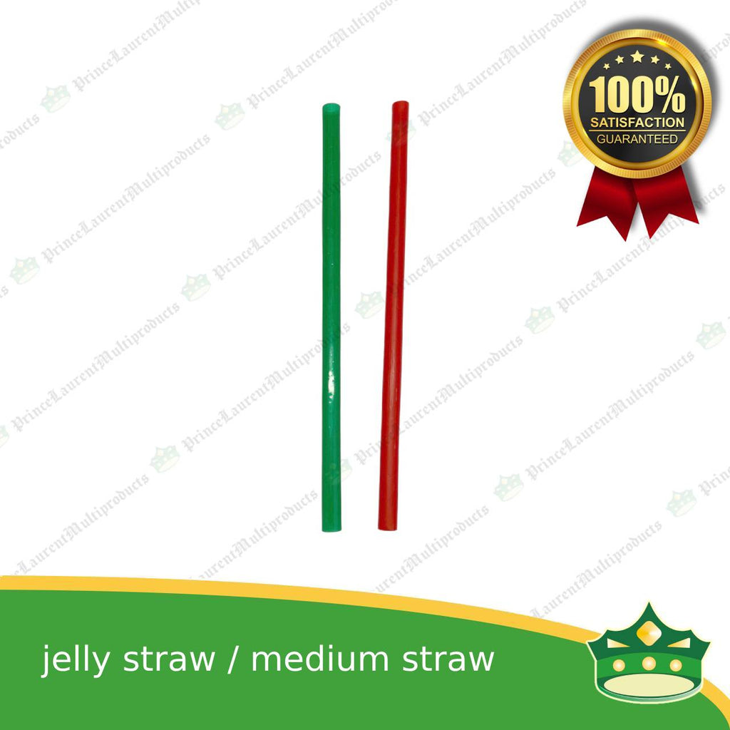 [1 kilo] plastic jelly straw or medium size drinking straw for takeout beverages