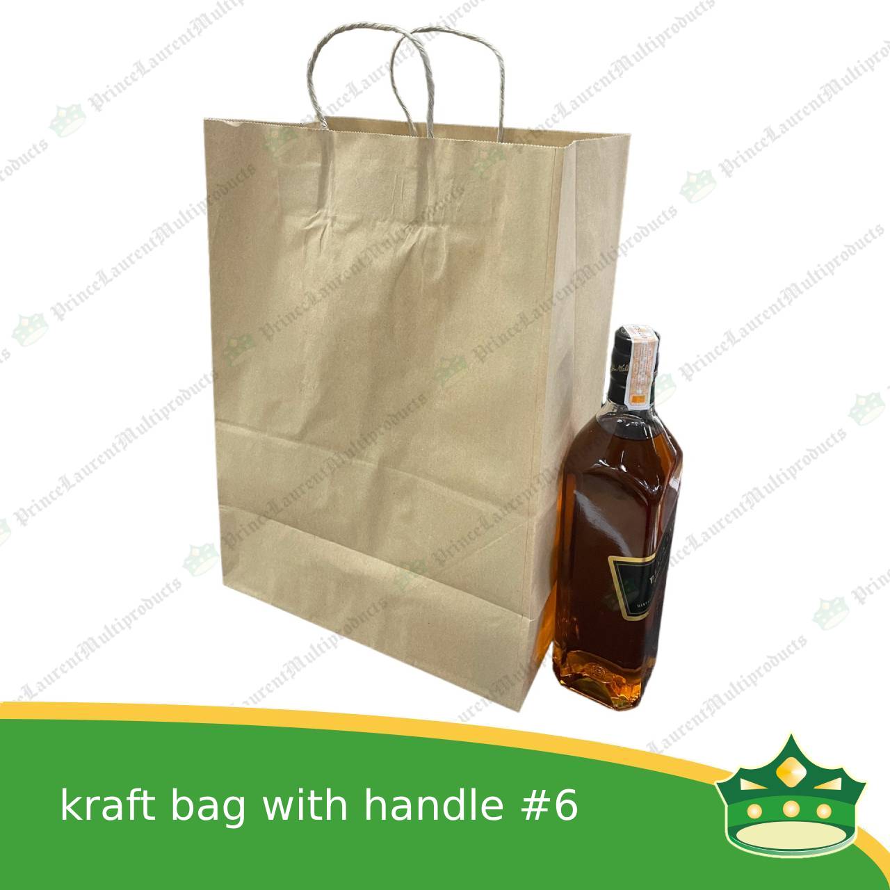 [25 pcs] kraft paper bag with handle #6 (305x172x415mm)