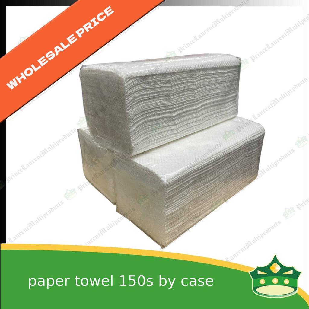 [1 case] paper towels pure pulp, table napkin, interfolded tissue for multipurpose use or wipes