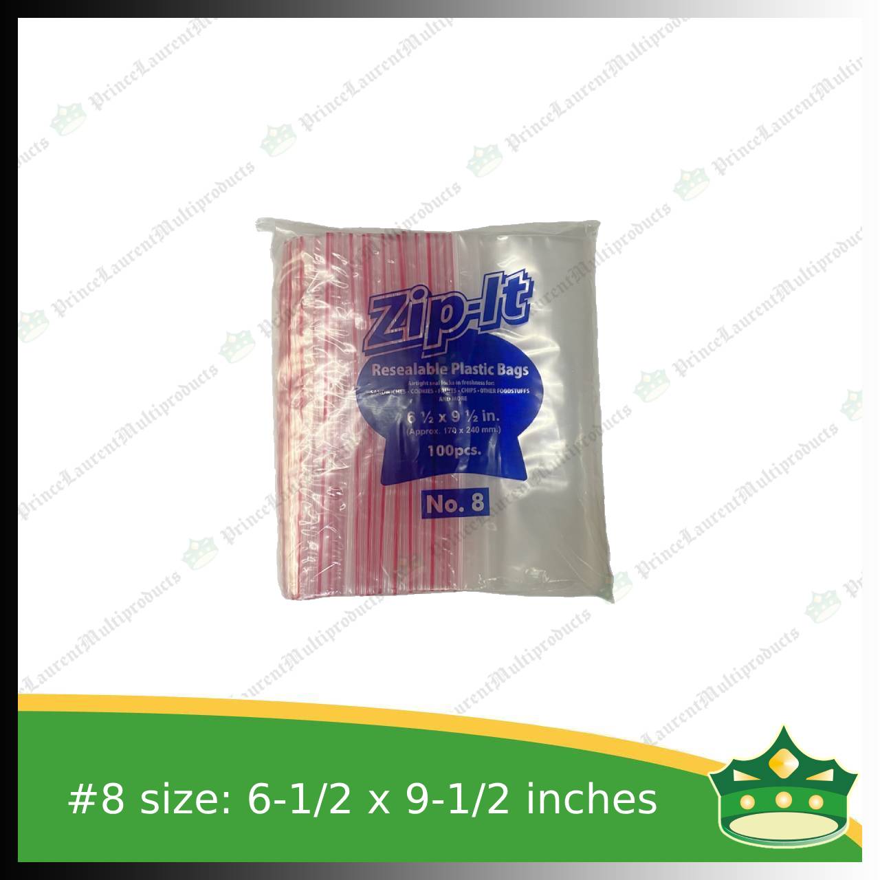 [100 pcs] Zip-It resealable plastic bag self locking plastic bag (big sizes)