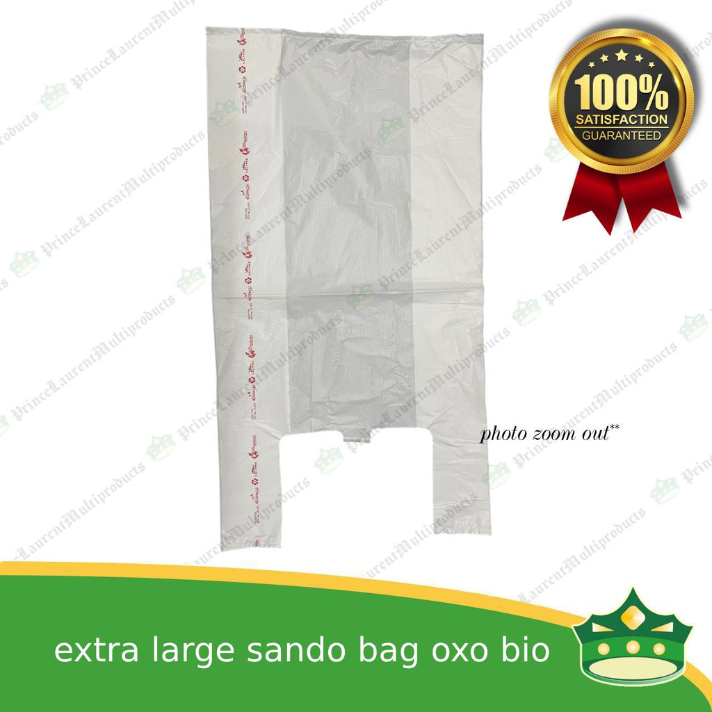 [50 pcs] sando bag bio bag white xl or extra large size (BIOPACK)