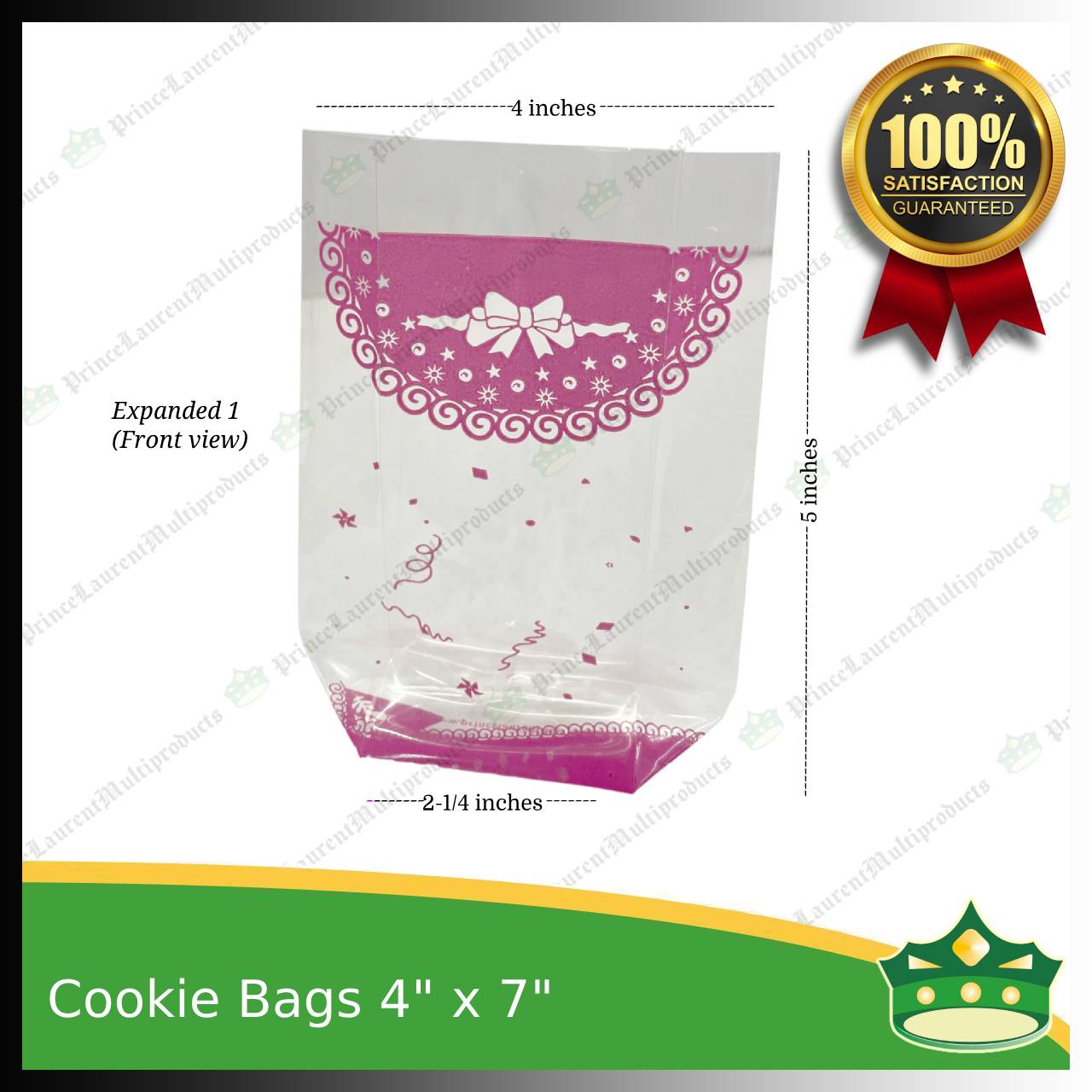 [100 pcs] cookie bag, sampalok bag, brownies bag, yema bag, pastries bag, packaging plastic bags with design