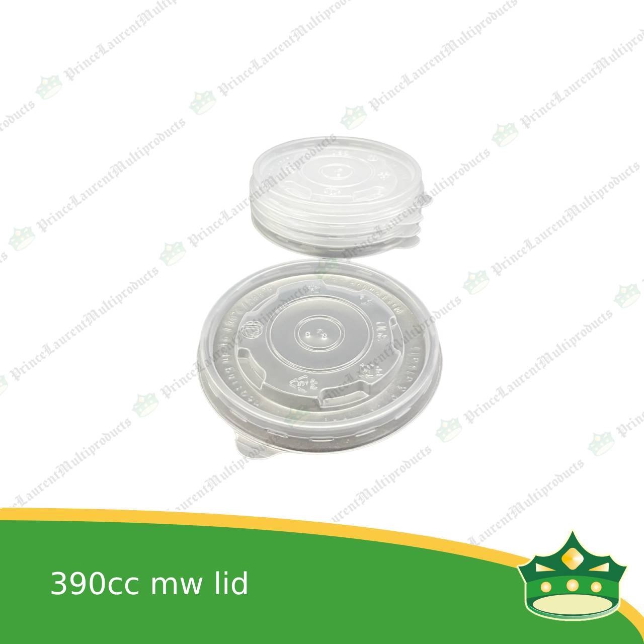 [50 pcs] 390cc paper bowl lid only, microwavable cover