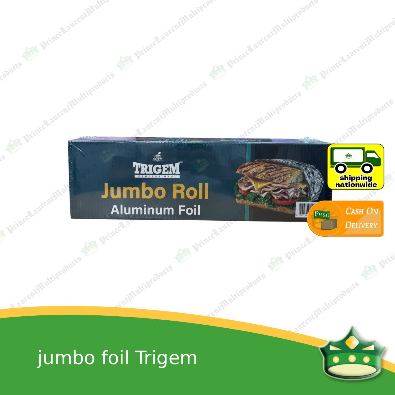 [1.6kg] jumbo aluminum foil (TRIGEM brand) for wrapping food, embotido, bangus, inihaw