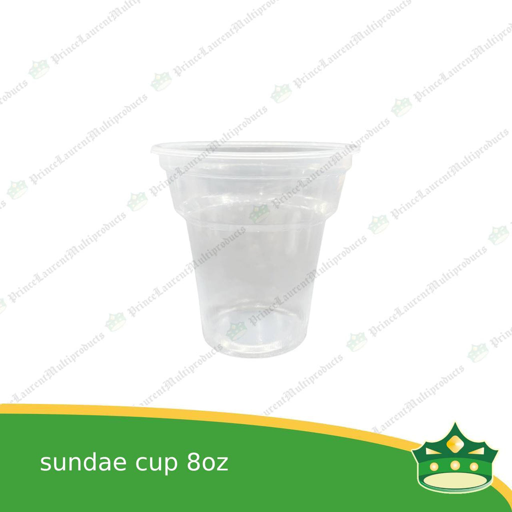 [100 pcs] sundae cup with or without lid for sundae, dessert, ice cream, yogurt, froyo, gelato, iced drink
