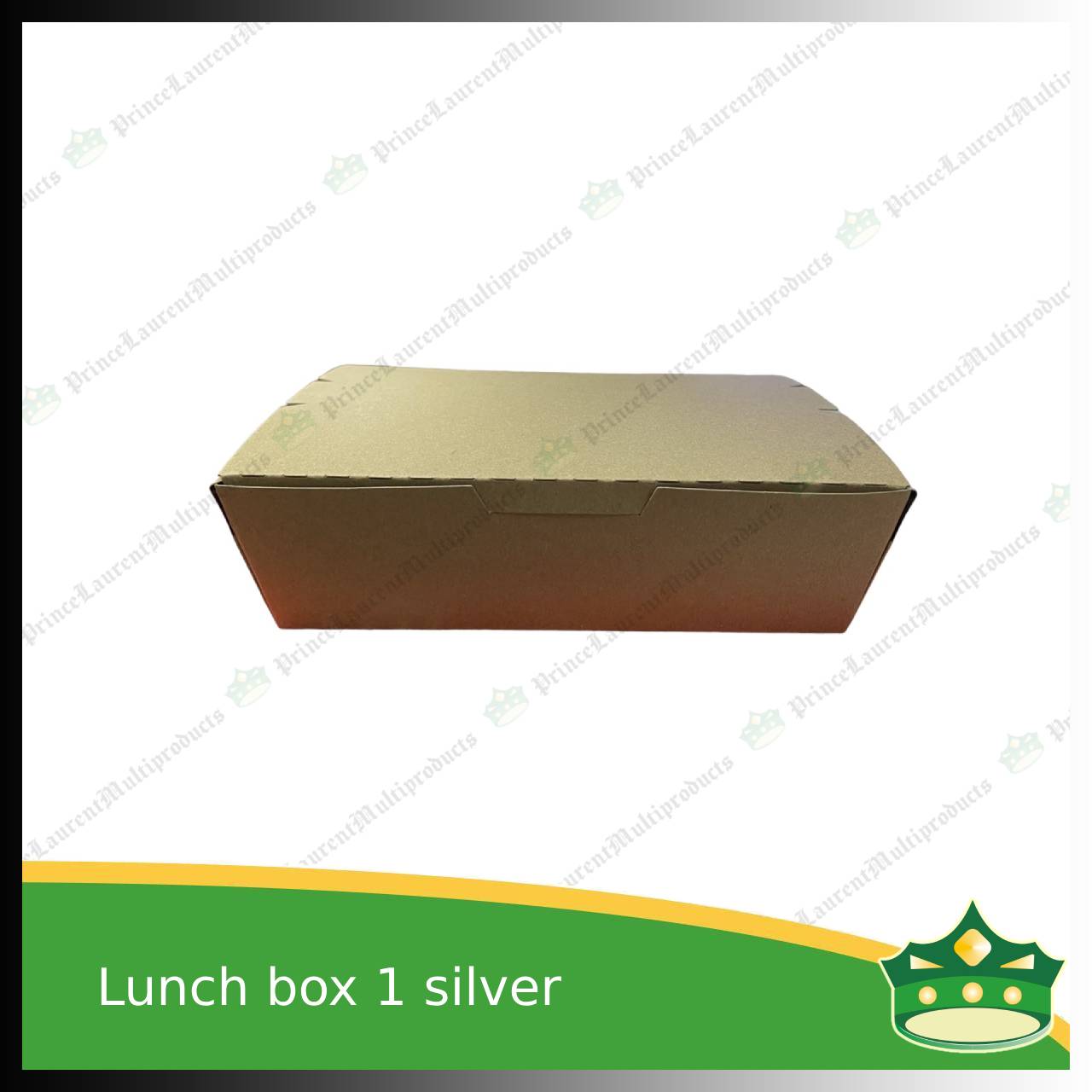 [50 pcs] paper lunch box 1 silver coated leak proof for take-out, packed meal, ulam viands, rice toppings, noodles, pansit, merienda