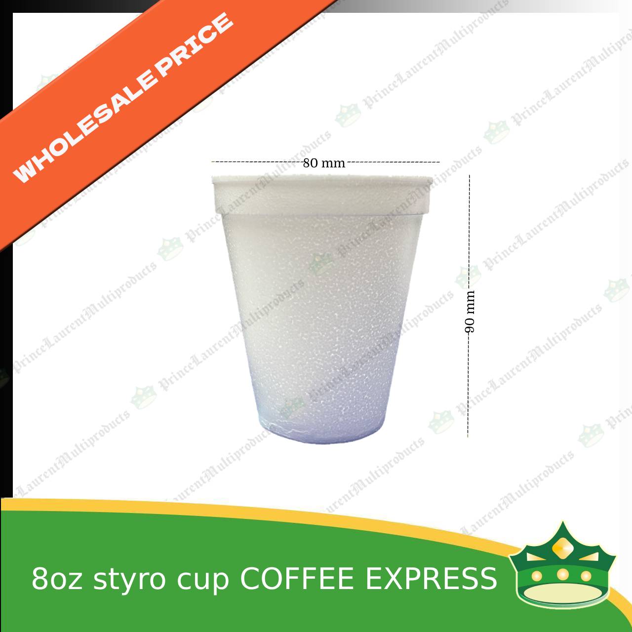 [1 case] 8oz styro cup Coffee express brand for hot coffee, hot tea or hot chocolate and other hot beverages