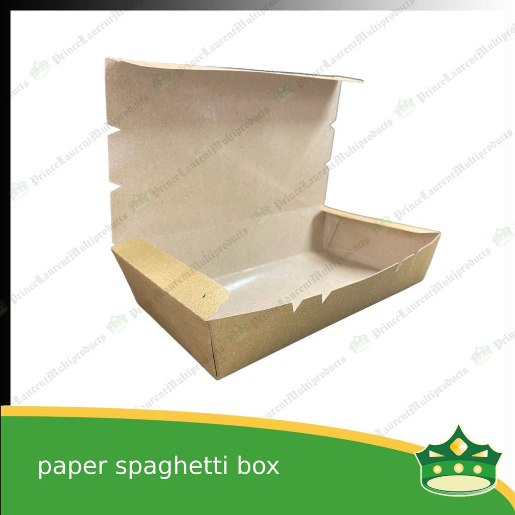 [25 pcs] paper spaghetti box kraft brown for take-outs and delivery of meals, ulam, rice toppings, appetizers, kanin at ulam balot sa karton, laminated inside no leak sauce