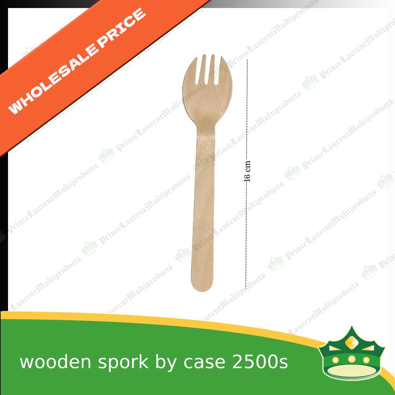 [1 case] wooden spork combi disposable biodegradable cutleries for takeouts as utensils