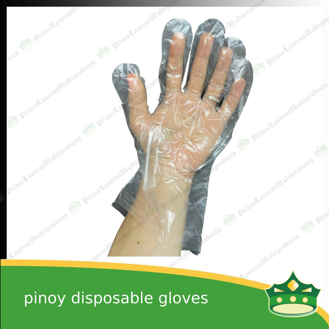 [100 pcs] plastic disposable gloves transparent with all purpose usage