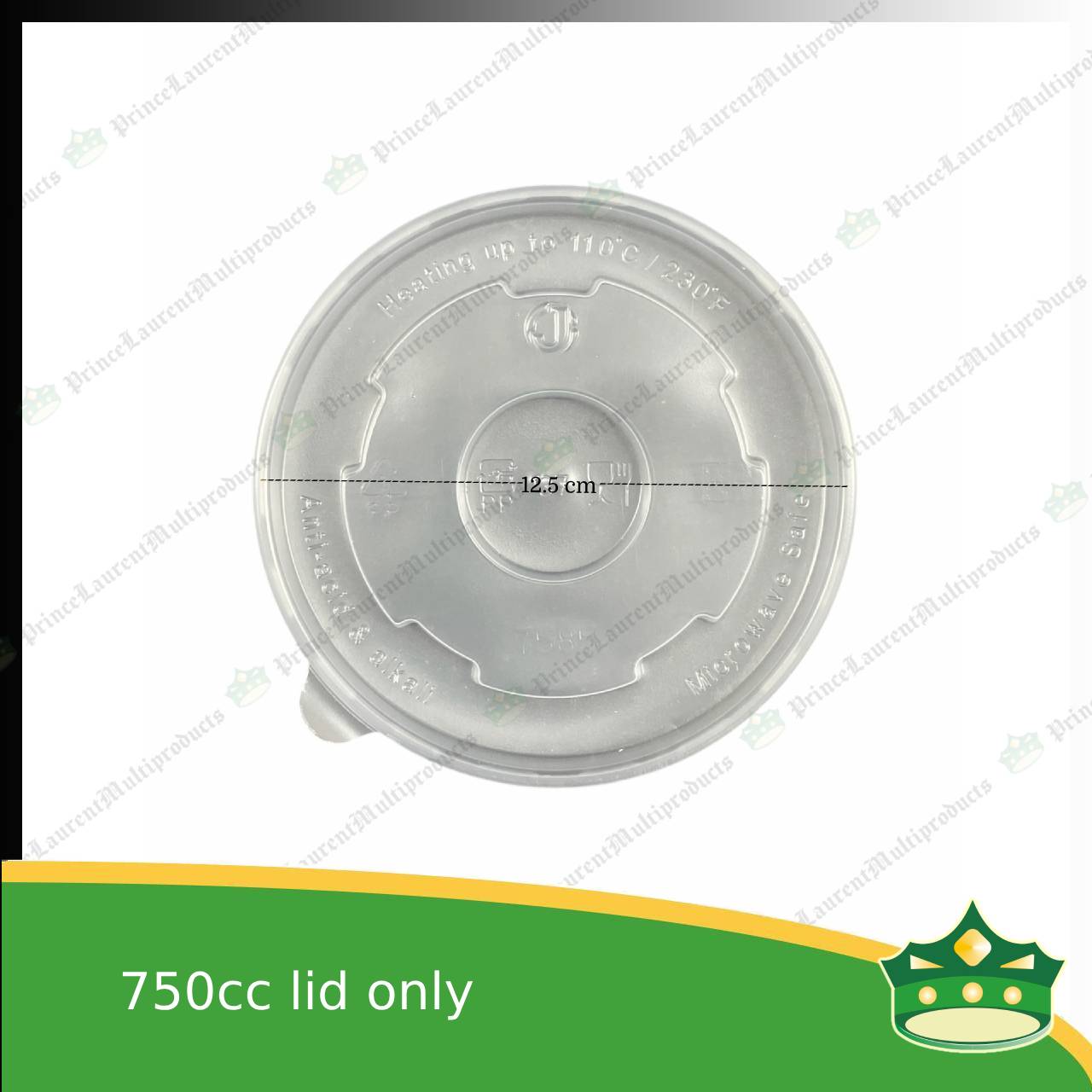 [50 pcs] 750cc paper bowl lid only, microwavable cover