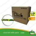 [1 case] CLICK aluminum foil refill packs (48 rolls) for wrapping food, embotido, bangus, inihaw