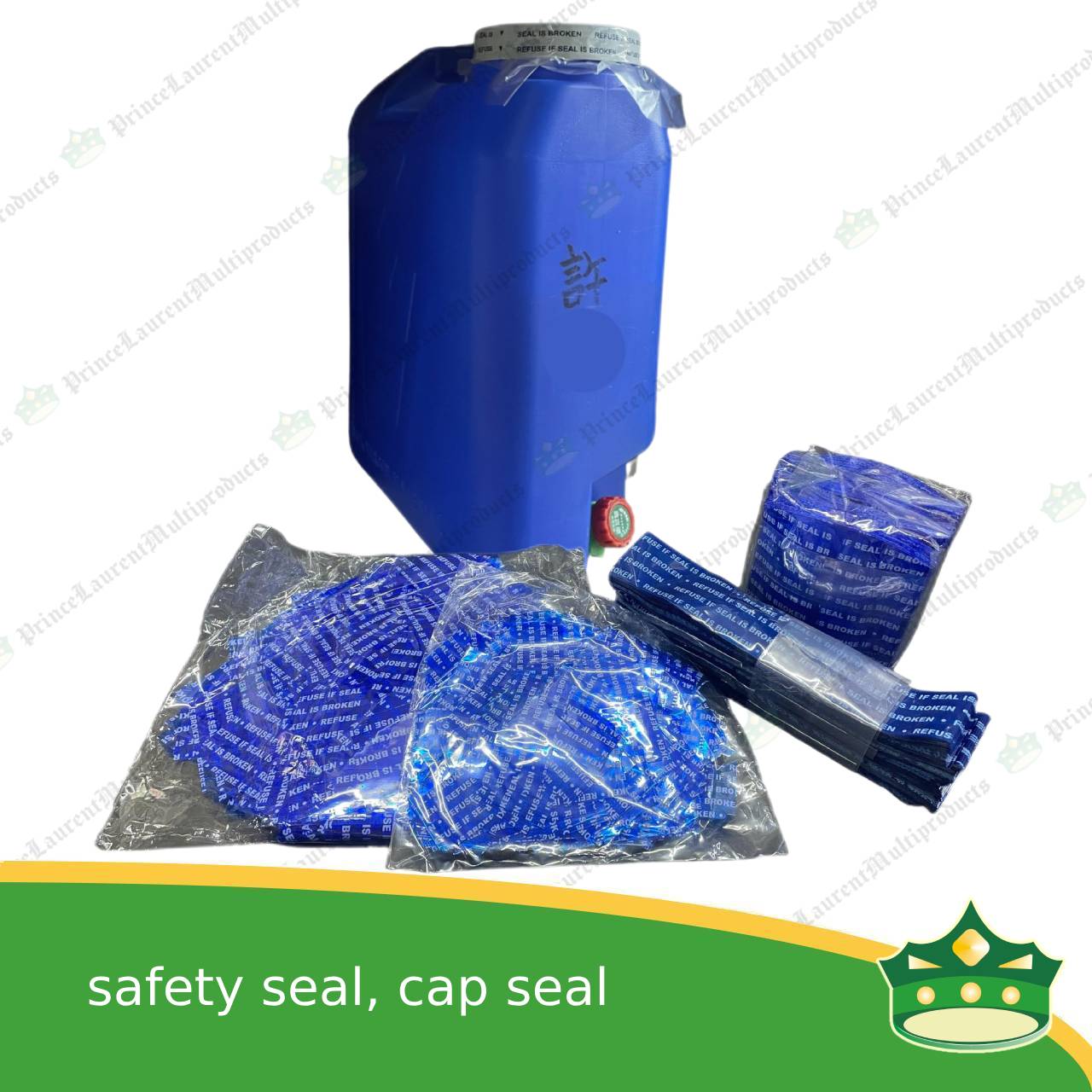 [500 pcs] safety seal shrinkable cap seal for water station slim type water container 5 gallon water container