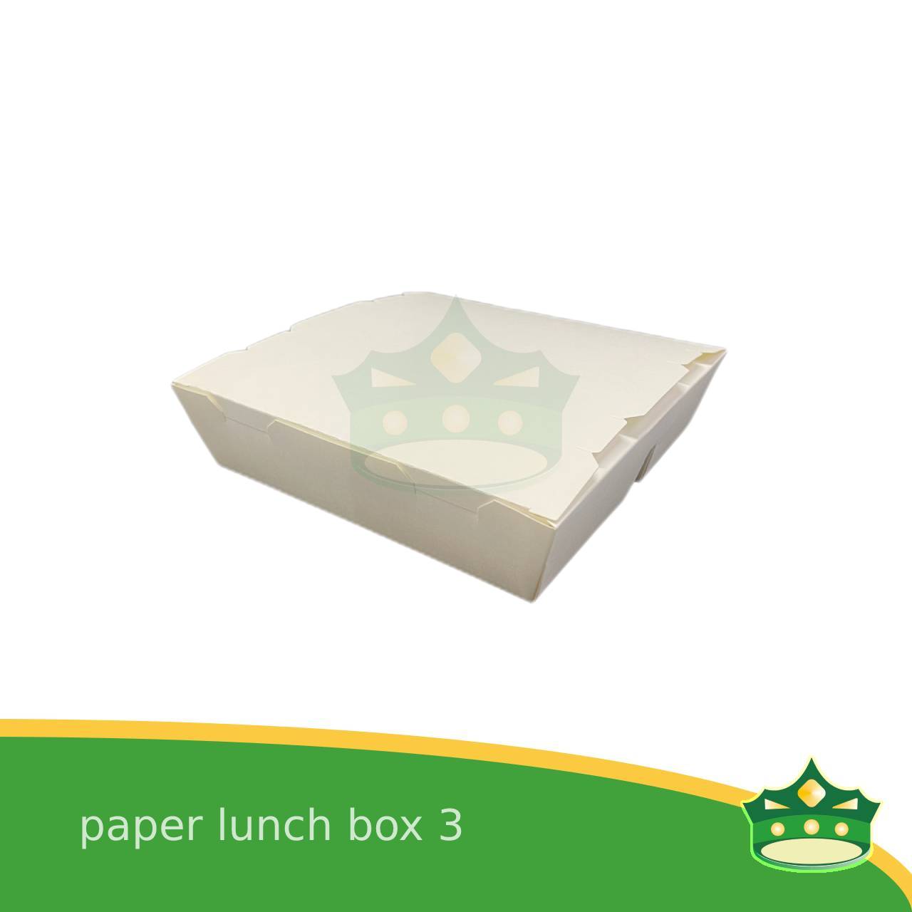[400 pcs] paper lunch box 3 white laminated or paper bento 3 division, 3 partitions for large meals, viands, ulam, rice toppings, pansit, noodles, take-outs, food deliveries, leak-proof, saucy take-outs