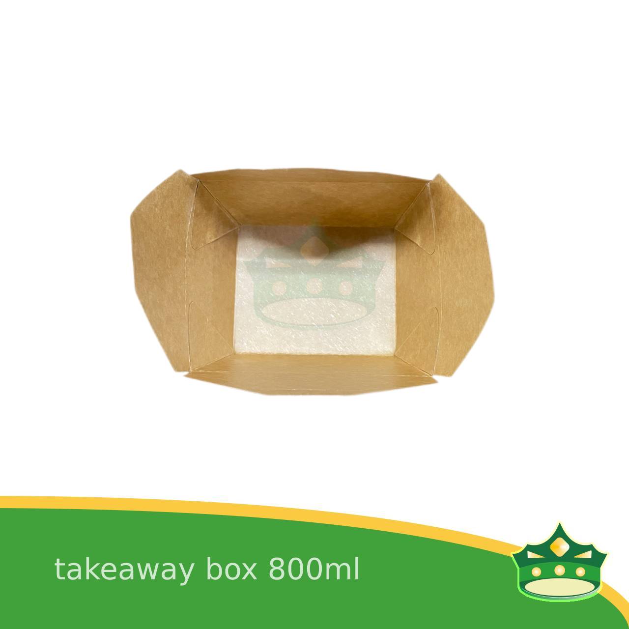 [50 pcs] takeaway box kraft 800ml laminated for take-out meals, viands, snacks, noodes, pansit, ulam, rice toppings, fried chicken, chicken pops and other products, saucy food
