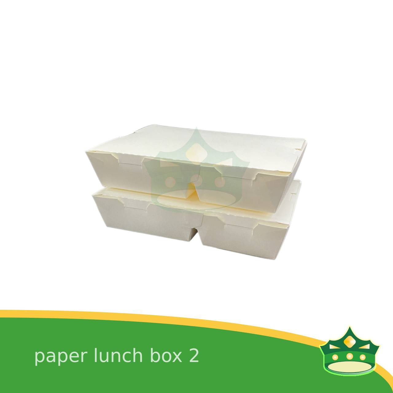 [600 pcs] paper lunch box 2 white laminated or paper bento 2 division, 2 partitions for large meals, viands, ulam, rice toppings, pansit, noodles, take-outs, food deliveries, leak-proof, saucy take-outs