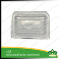 [50 pcs] spaghetti box plastic pp microwavable clamshell for food catering service, food box