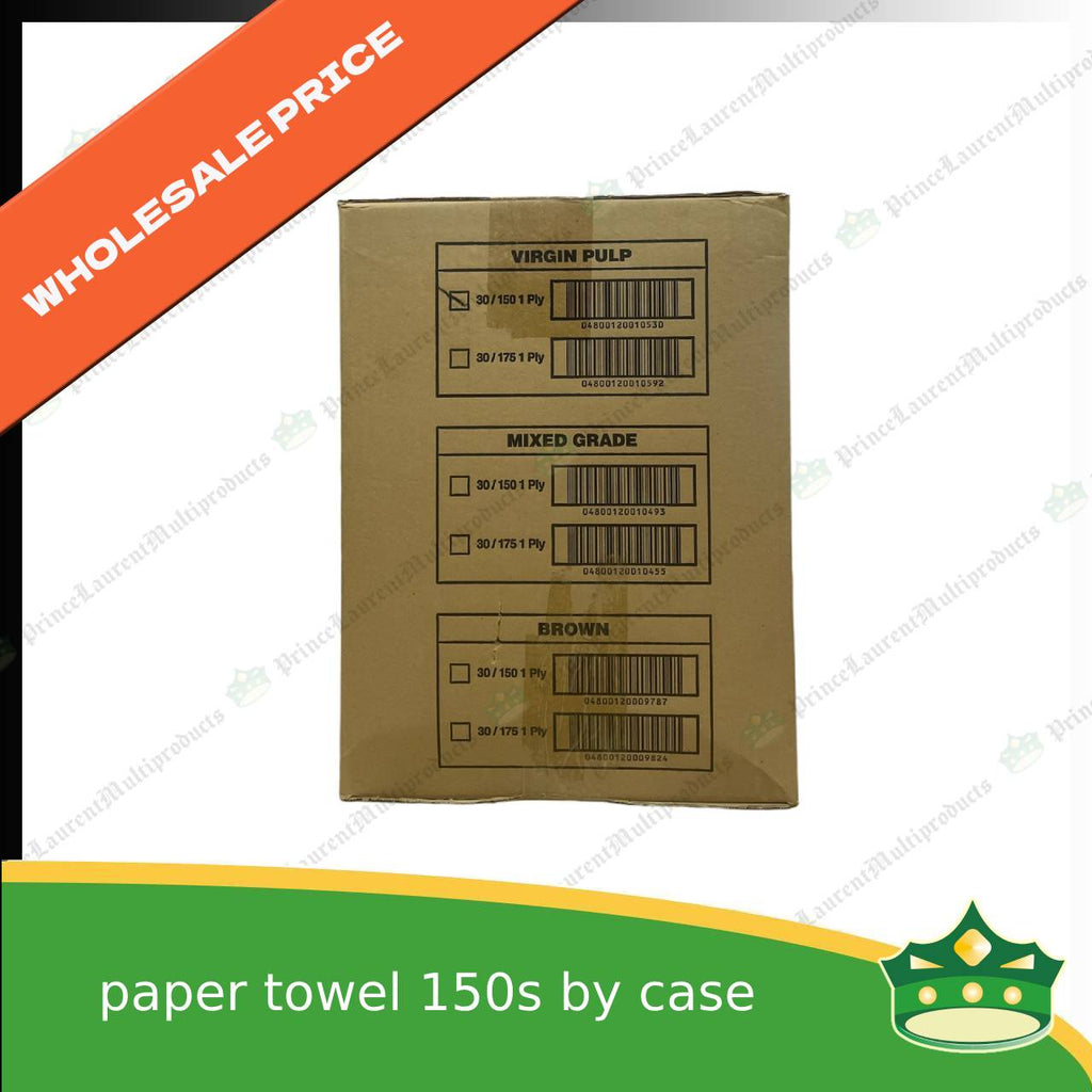[1 case] paper towels pure pulp, table napkin, interfolded tissue for multipurpose use or wipes