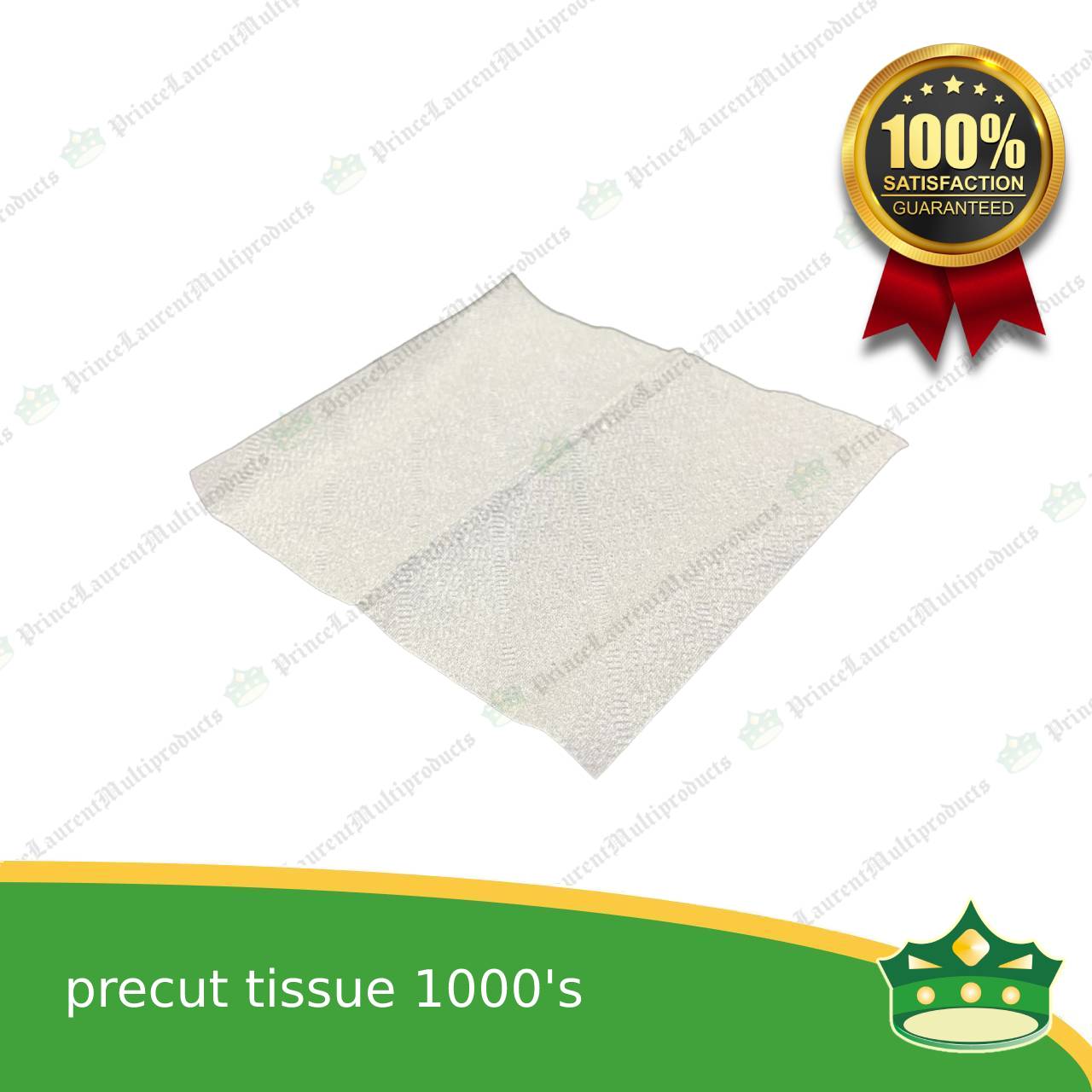 [1000 pcs] precut tissue MG pulp white for food & catering services, hospitality services, household uses