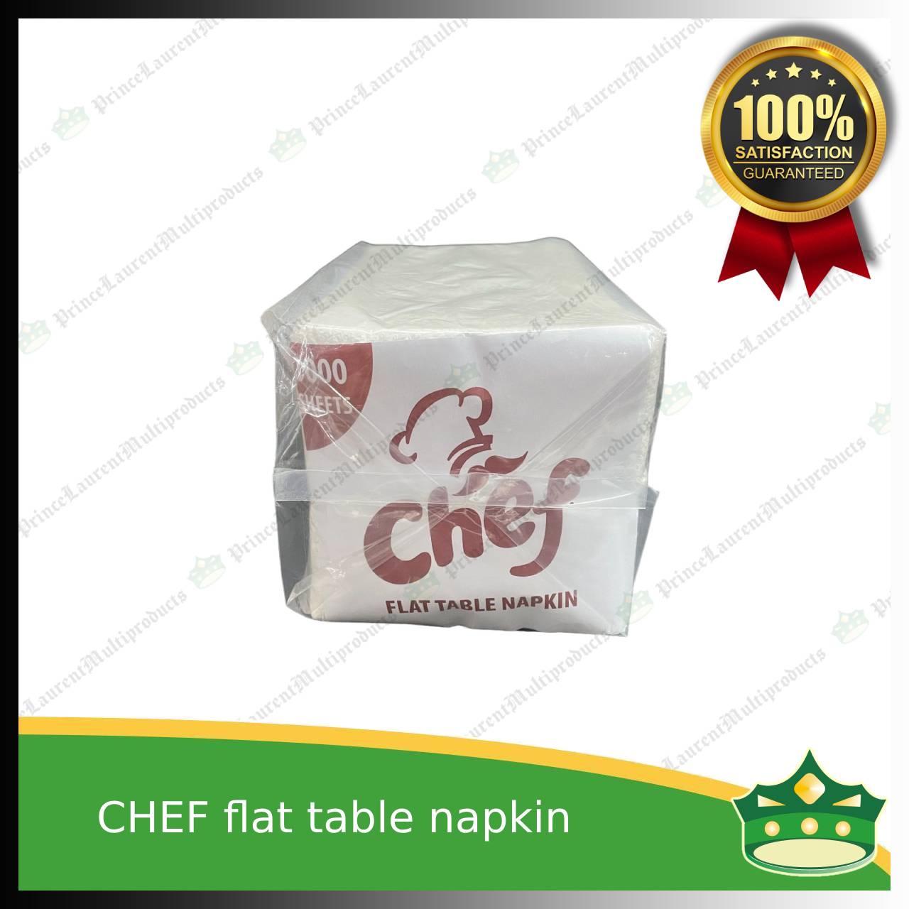 [5+1] flat table napkin MG pulp white for food & catering services, hospitality services, household uses