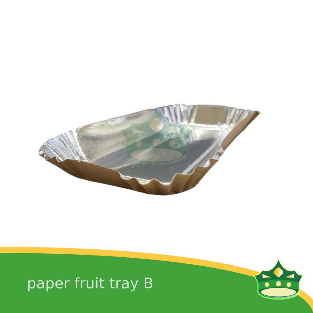[20 pcs] paper fruit tray B laminated for packing of fruits and vegetables on supermarkets, groceries or palengke, packing of kakanin and other delicacies