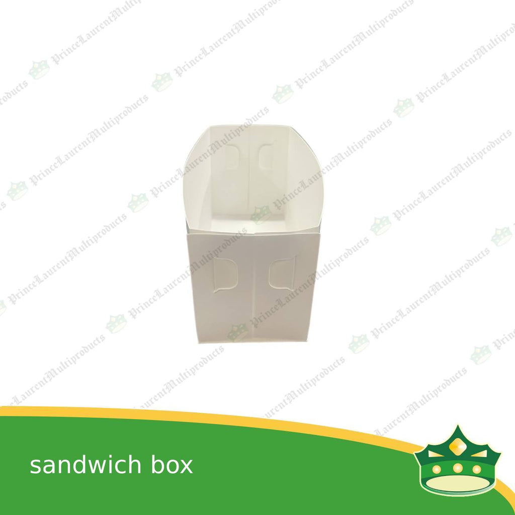 [50 pcs] sandwich box egg drop sandwich tray white knockdown